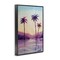 Stupell Industries Purple Hued Palm Trees Framed Giclee Design by Stephanie Fielden
